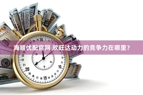 海顺优配官网 欣旺达动力的竞争力在哪里？